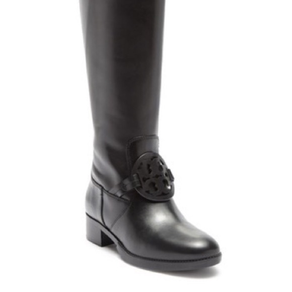 tory burch tall black boots